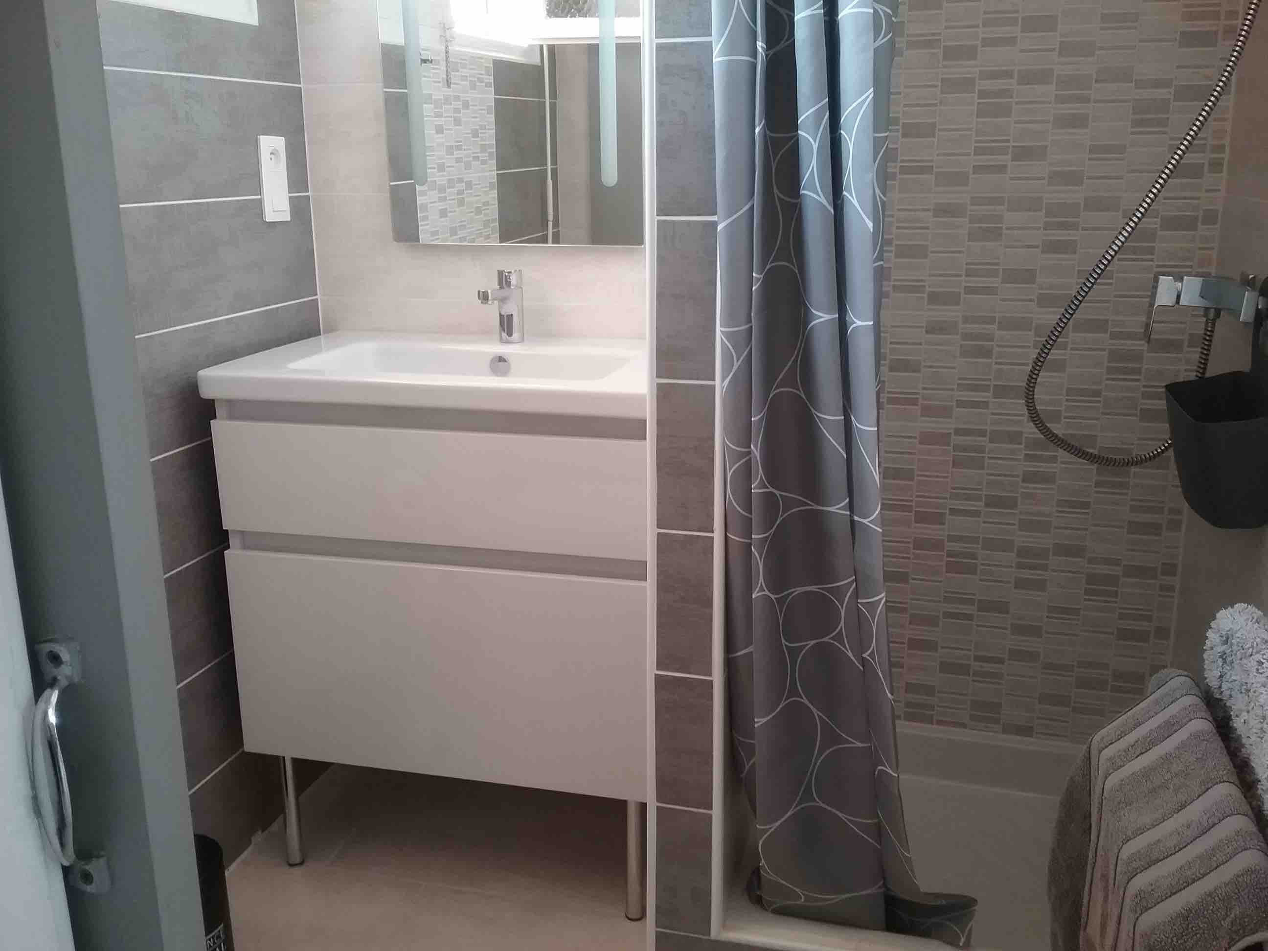 Salle de bain appartement Maillol Saint-Cyprien