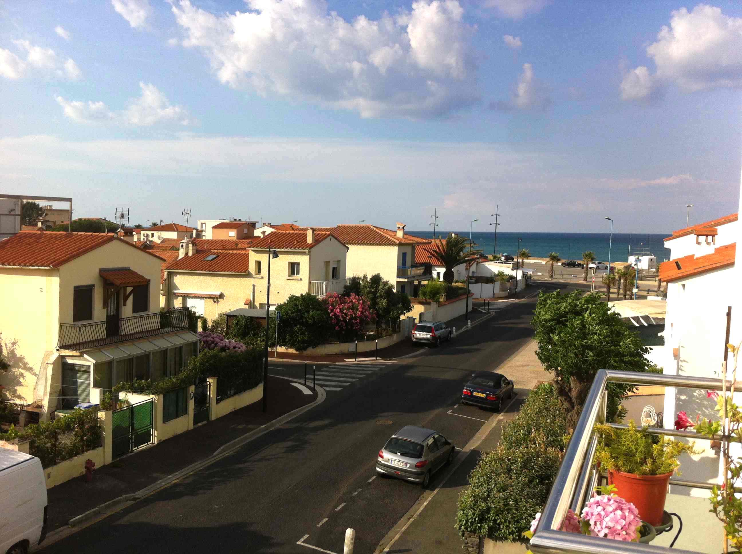 Balcon appartement Vaugelas face à la mer
