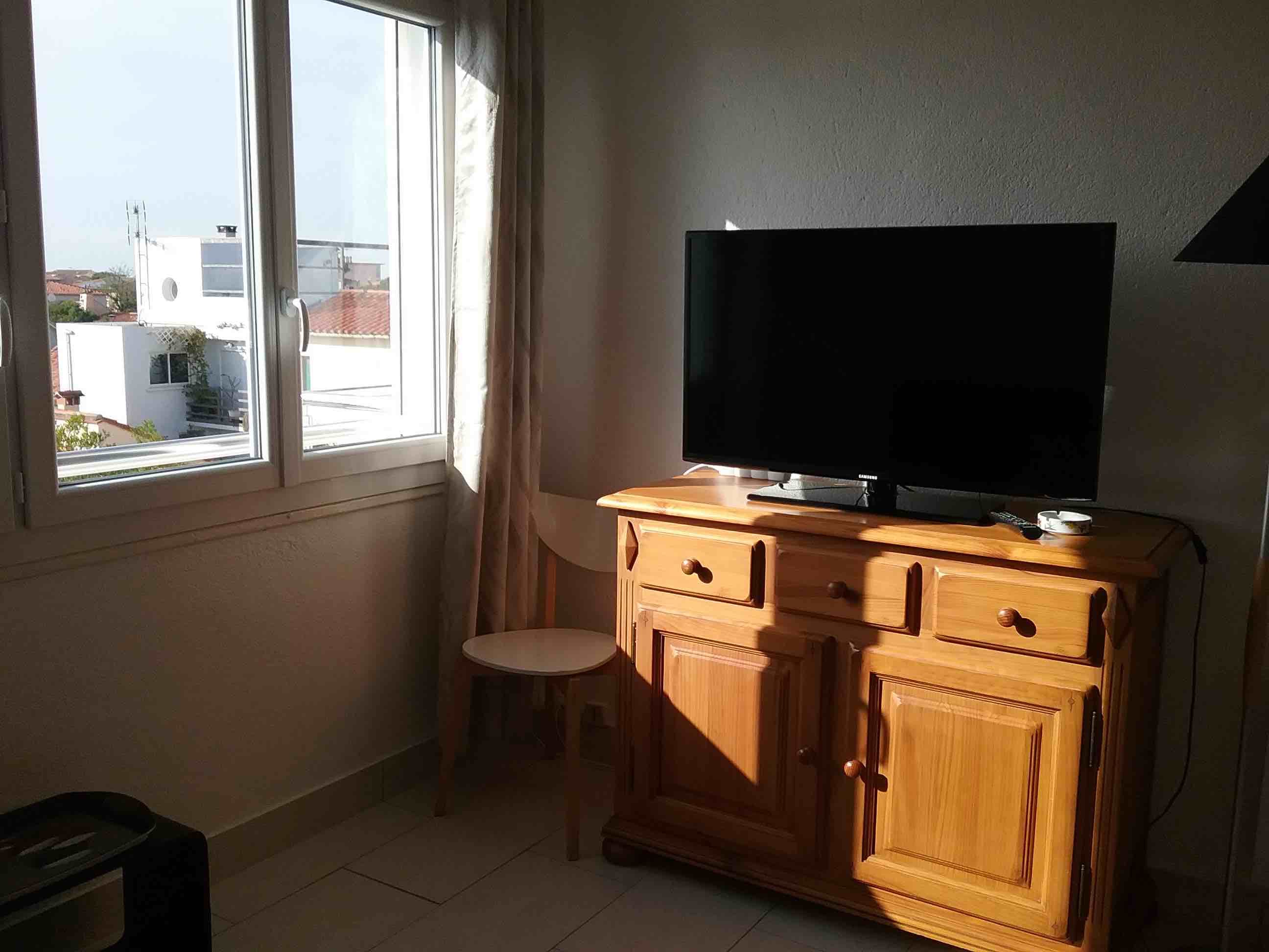 Télévision salon location vacances Vaugelas